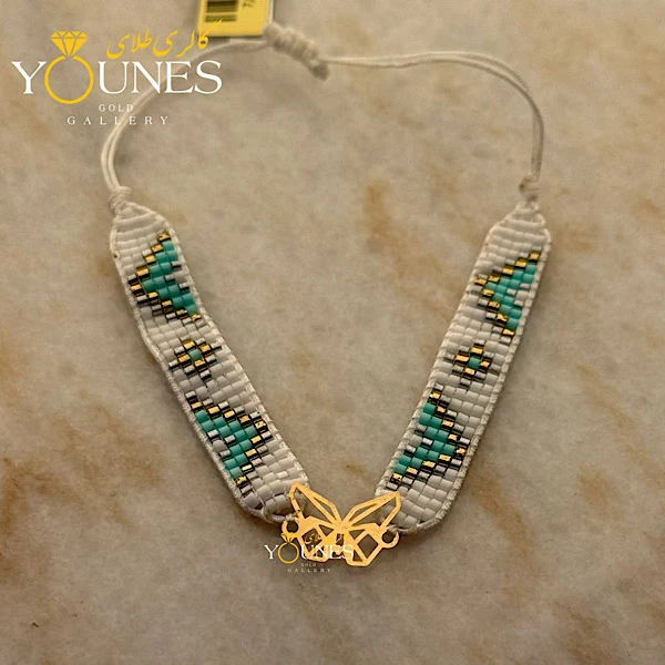 دستبند میوکی پروانه اوریگامی طلا